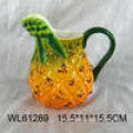 Cute pineapple shaped ceramic teapot with modern style